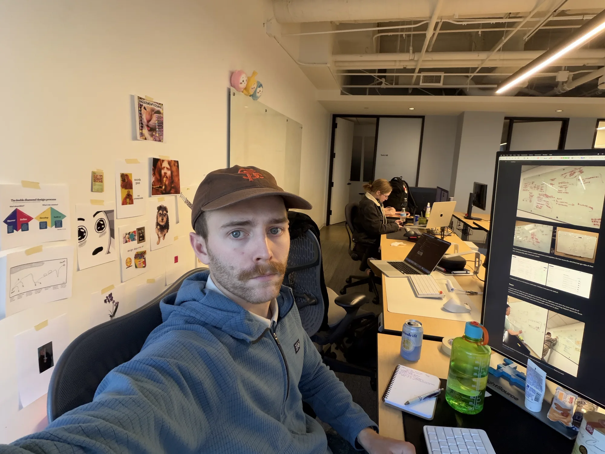 At my desk in the LightSource office