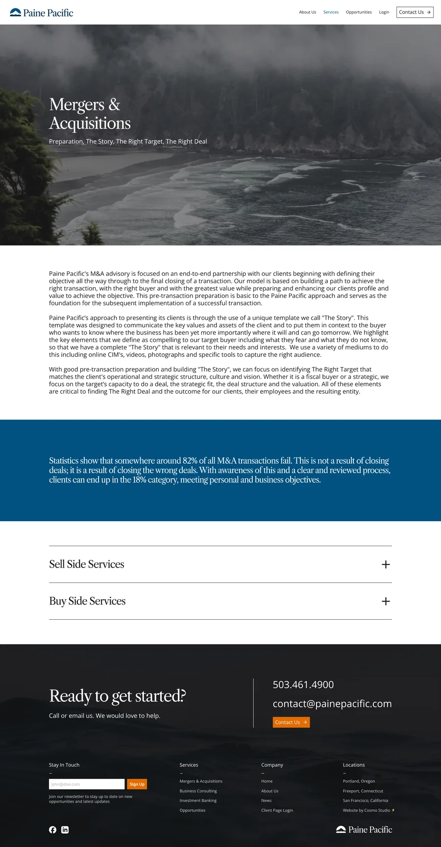 Full Mergers and Acquisitions page