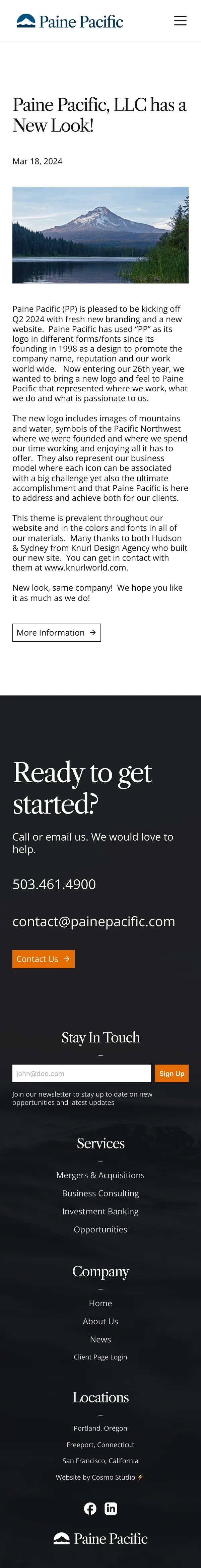 News post on a phone: 2024 new look