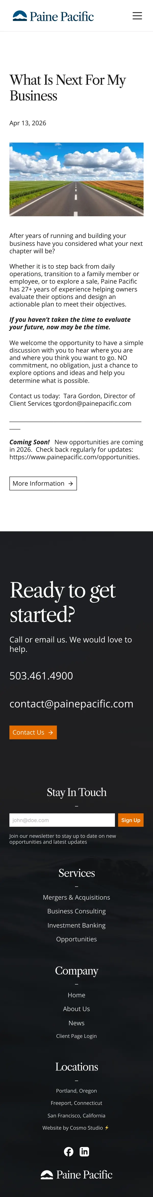 News post on a phone: What is next for my business