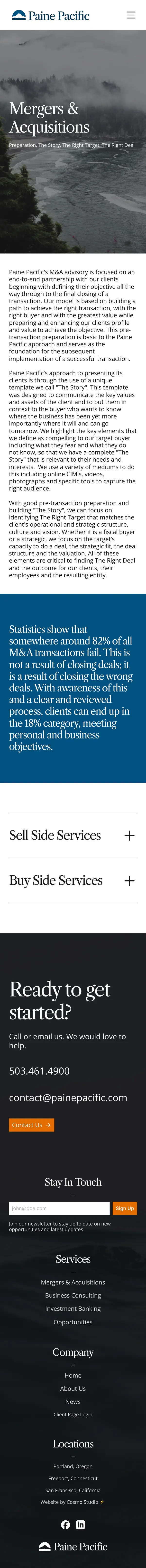 Mergers and Acquisitions on a phone