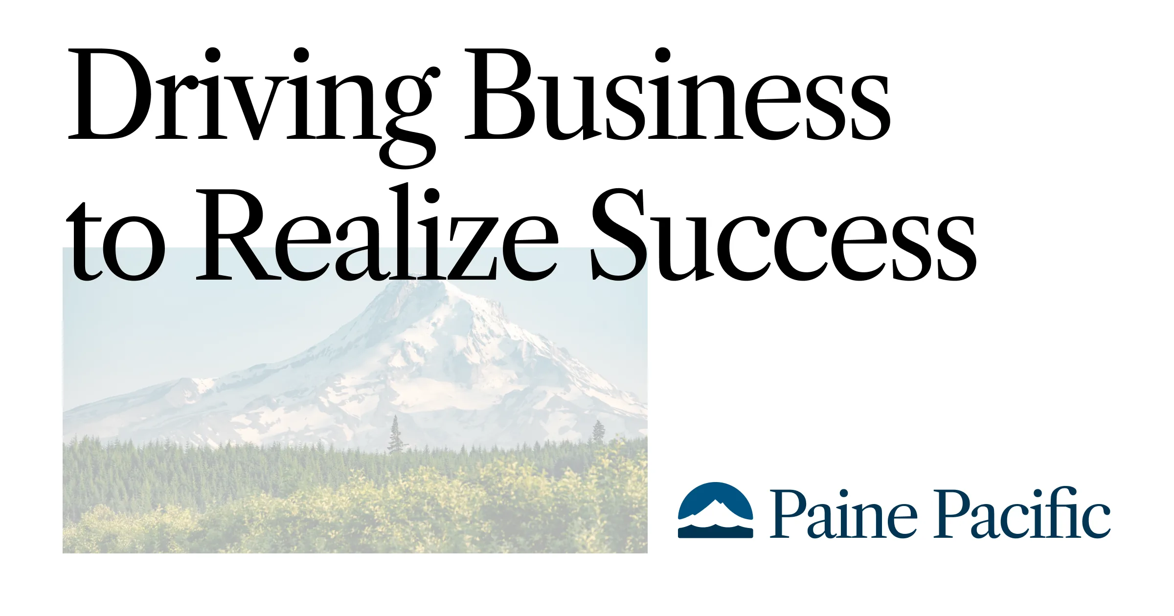 Share card: Driving Business to Realize Success on white