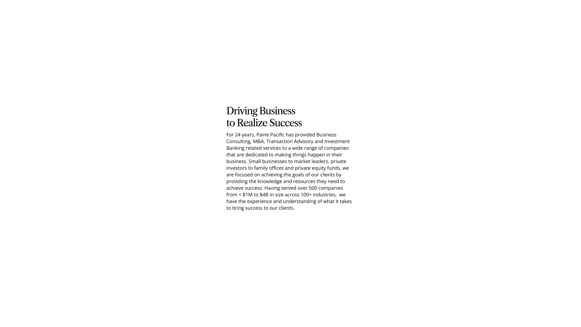 Deck slide: the type pairing on a sample page